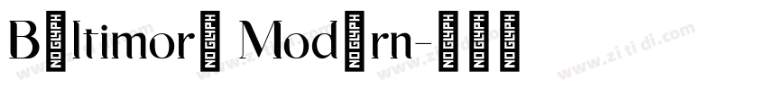 Beltimore Modern字体转换
